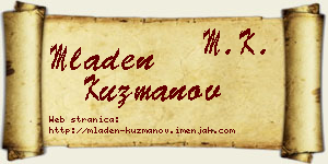 Mladen Kuzmanov vizit kartica